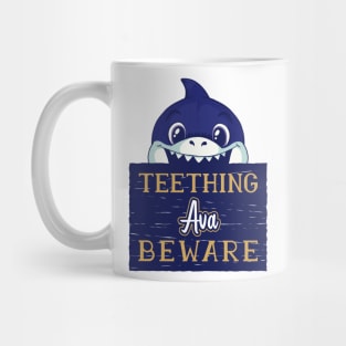 Ava - Funny Kids Shark - Personalized Gift Idea - Bambini Mug